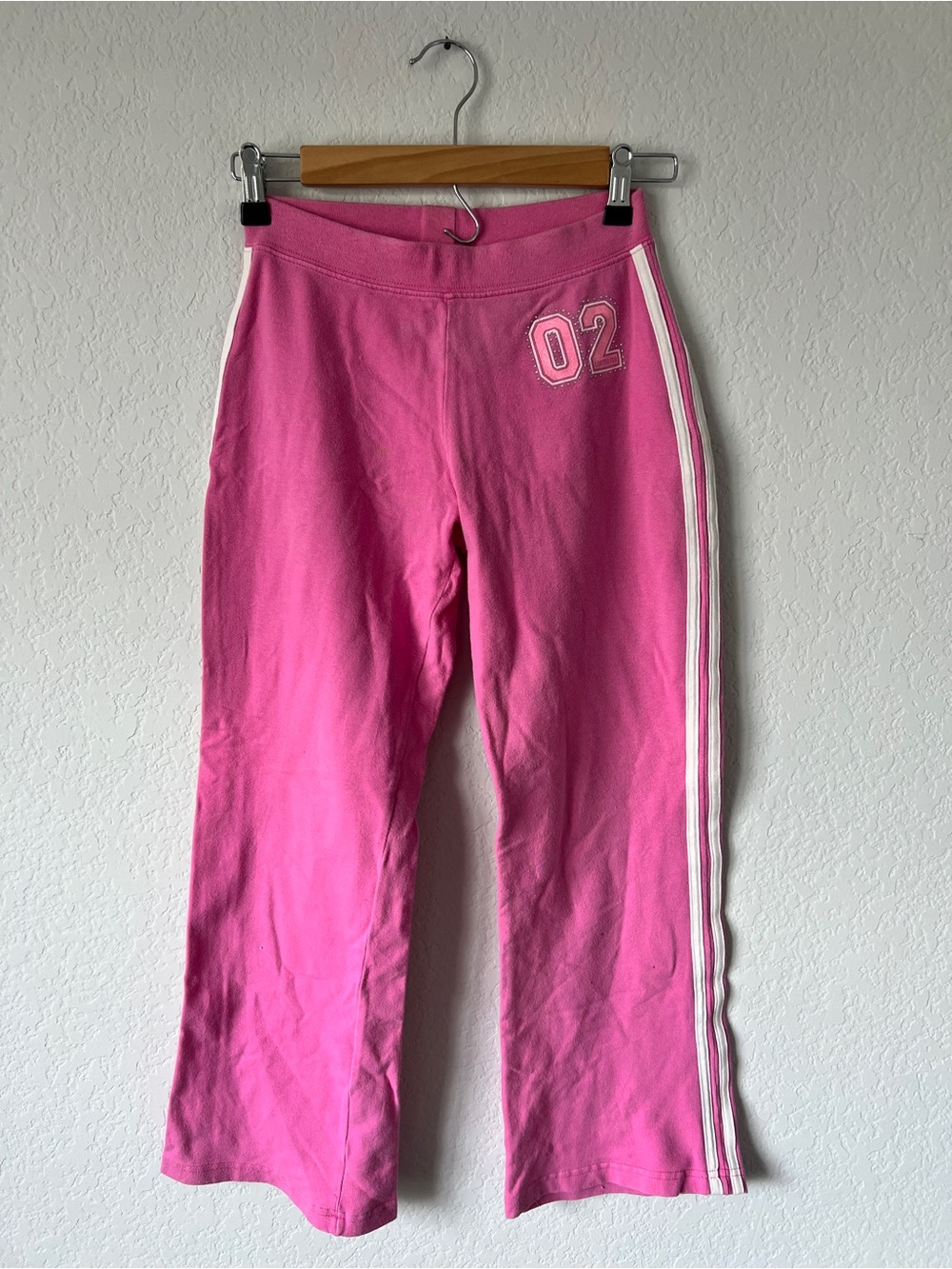 Vintage Limited Too Pink Athletic Track Pants with Side Stripes